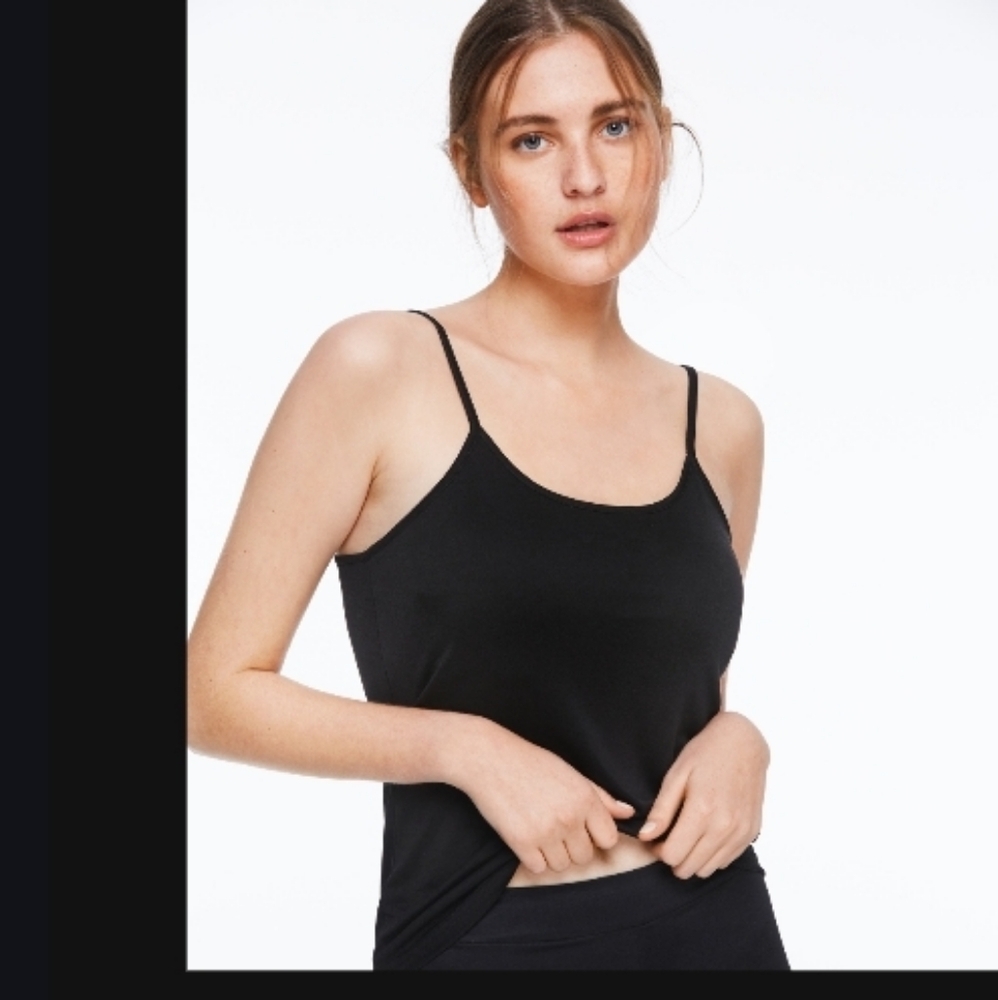 Classic Black Silk Knit Camisole